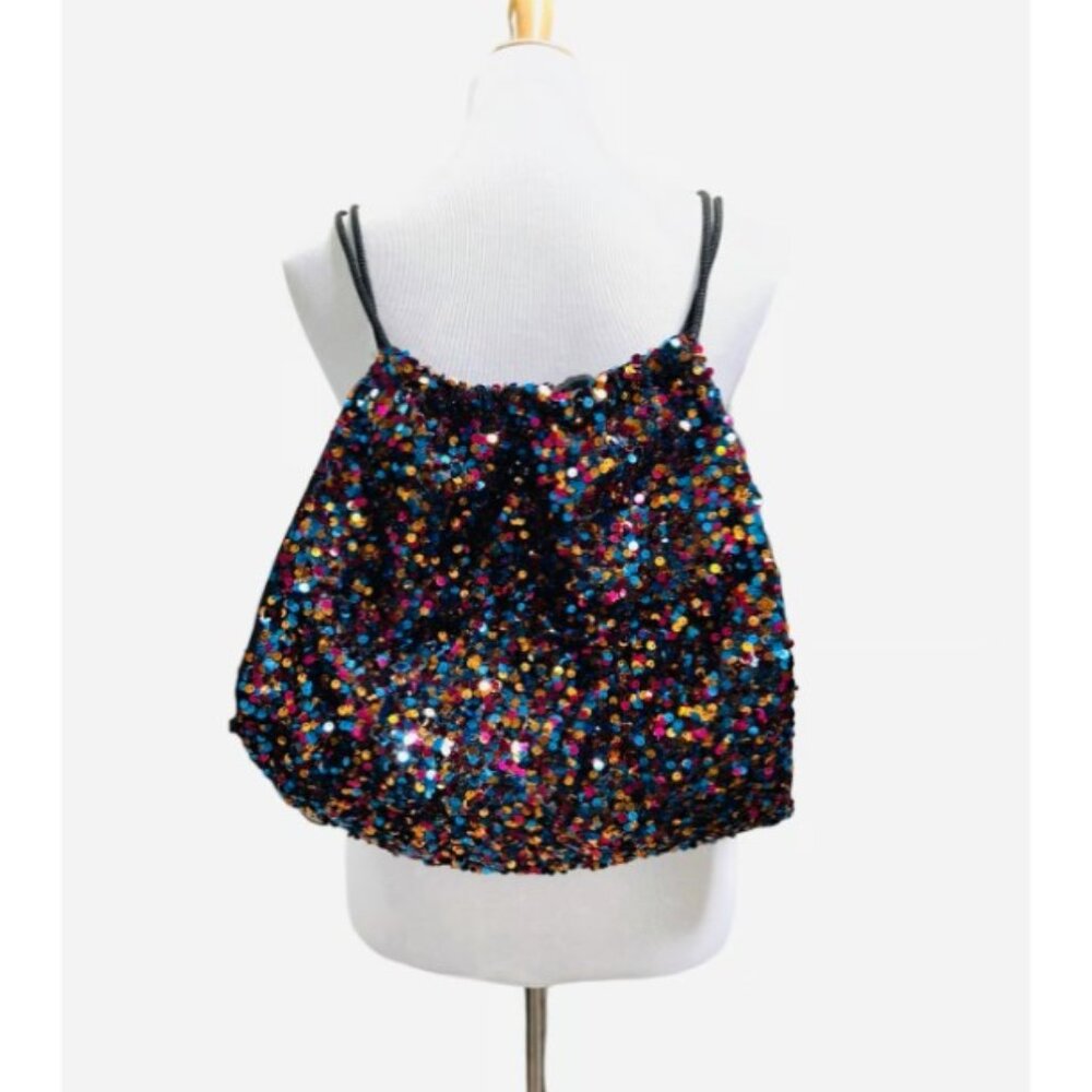 Lularoe Sequin Drawstring Bag Backpack - image 1
